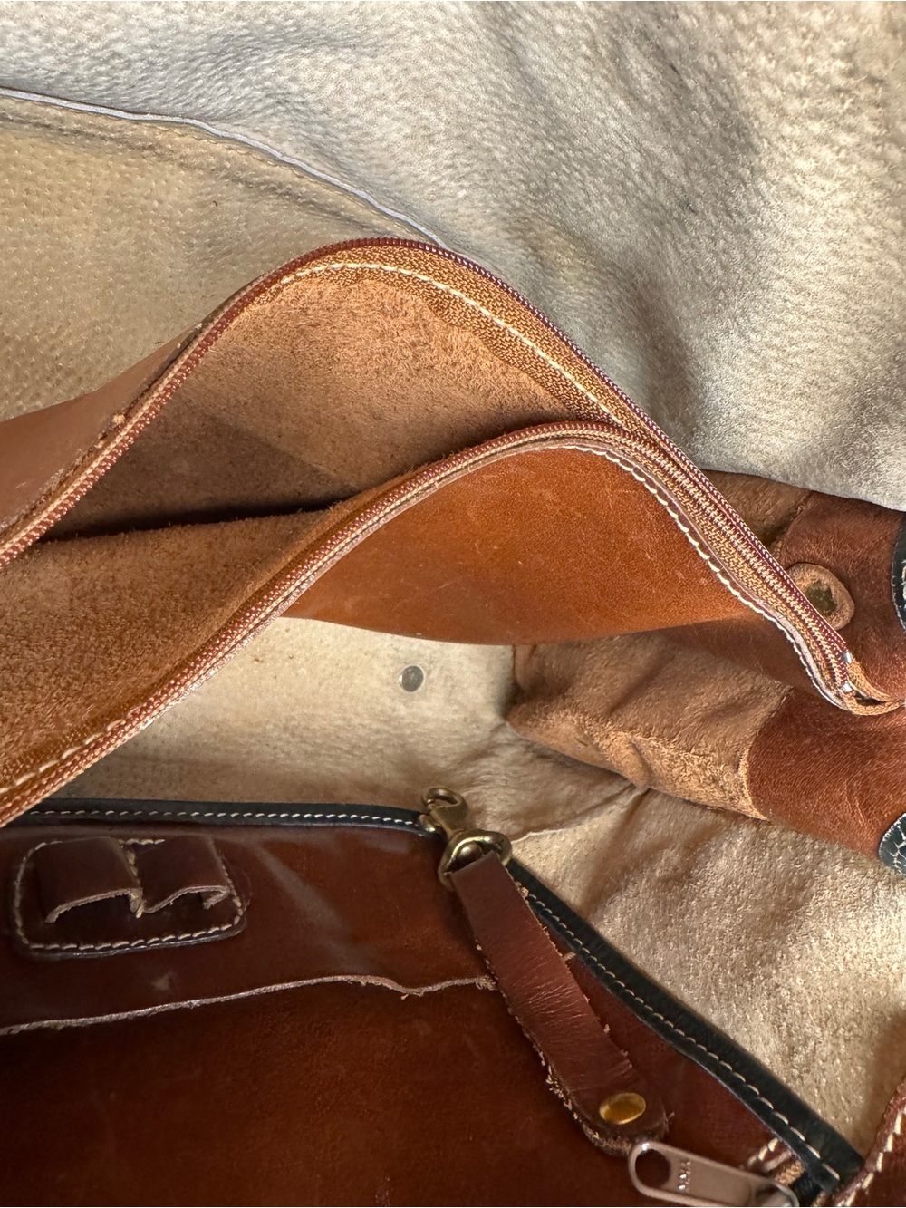 Brahmin 90s Vintage Tuscan Satchel Crossbody - Picture 15 of 15